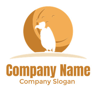 Silhouette of a vulture against a golden sun in a desert landscape.