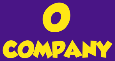 Bold yellow text logo on a purple background reading 'O COMPANY'.