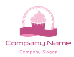 food logo cupcakes in bakery - logodesign.net