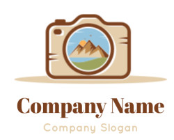 photography logo mountain landscape camera lens