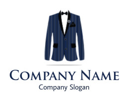 make an apparel logo dinner jacket with bow tie