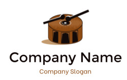 Illustration of a traditional Caribbean steelpan drum with sticks.