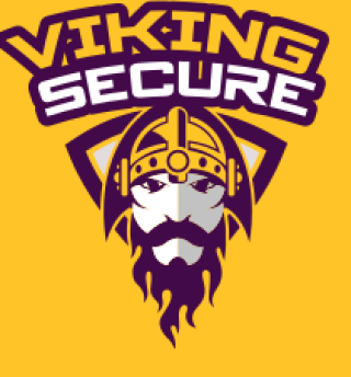 Logo featuring a Viking head with a helmet and beard, labeled 'Viking Secure'.
